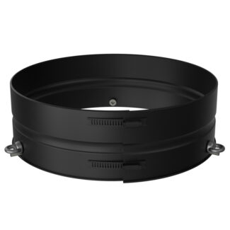 Tuidraadbeugel Ø125 mm – Isoduct dubbelwandig rookkanaal zwart