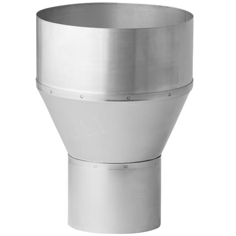 Verloop RVS Ø90 naar Ø101