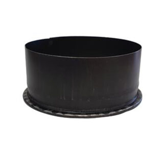 Losse dop Ø130 mm – Enkelwandig geblauwd staal