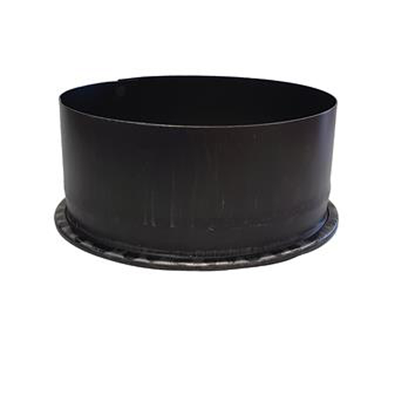 Losse dop Ø200 mm – Enkelwandig geblauwd staal