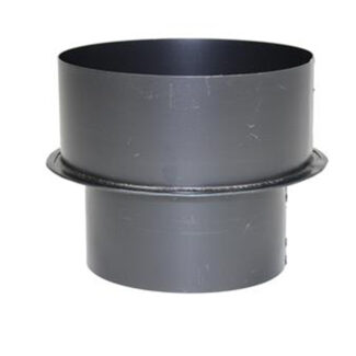Verloop Ø90 naar Ø125 – Enkelwandig geblauwd staal