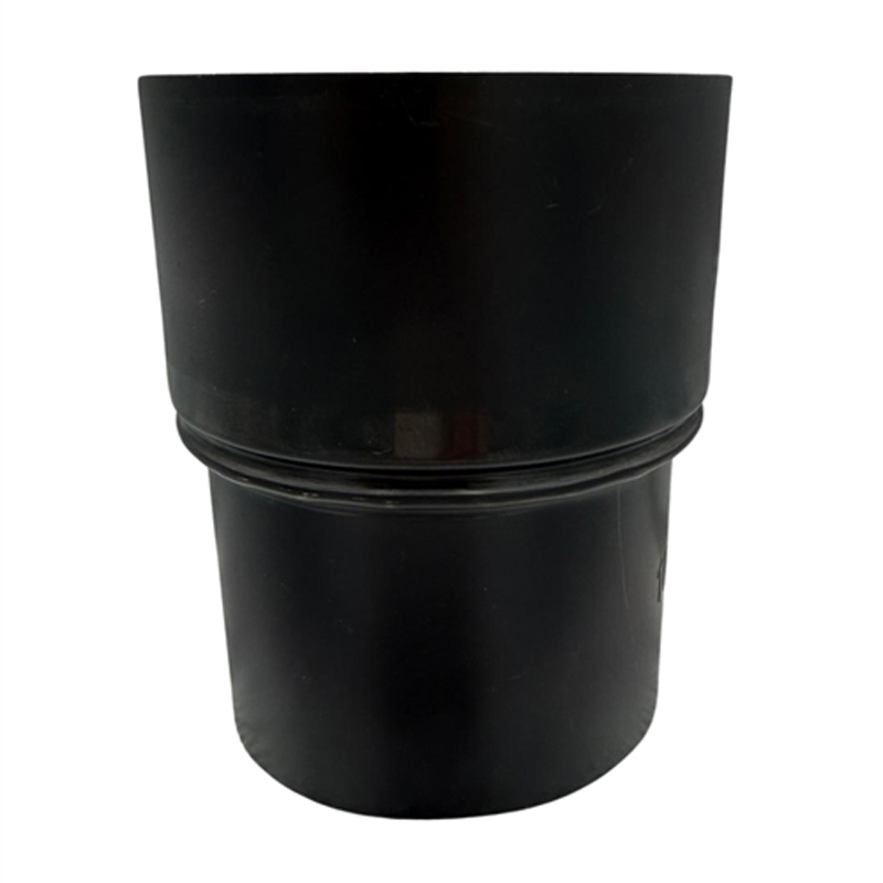 Verloop Ø100 naar Ø111 – Enkelwandig geblauwd staal