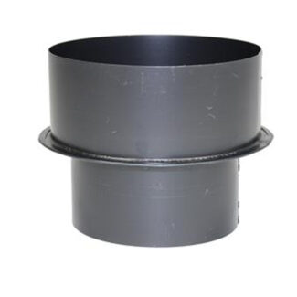 Verloop Ø111 naar Ø150 – Enkelwandig geblauwd staal