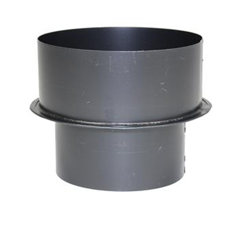 Verloop Ø111 naar Ø150 – Enkelwandig geblauwd staal