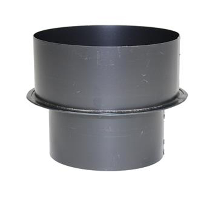 Verloop Ø150 naar Ø200 – Enkelwandig geblauwd staal