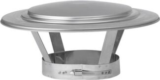 Regenkap Ø200 mm – Enkelwandig RVS