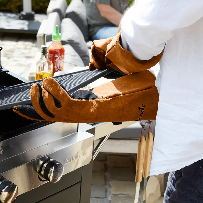 Barbecook set van 2 zachtlederen handschoenen - Afbeelding 5