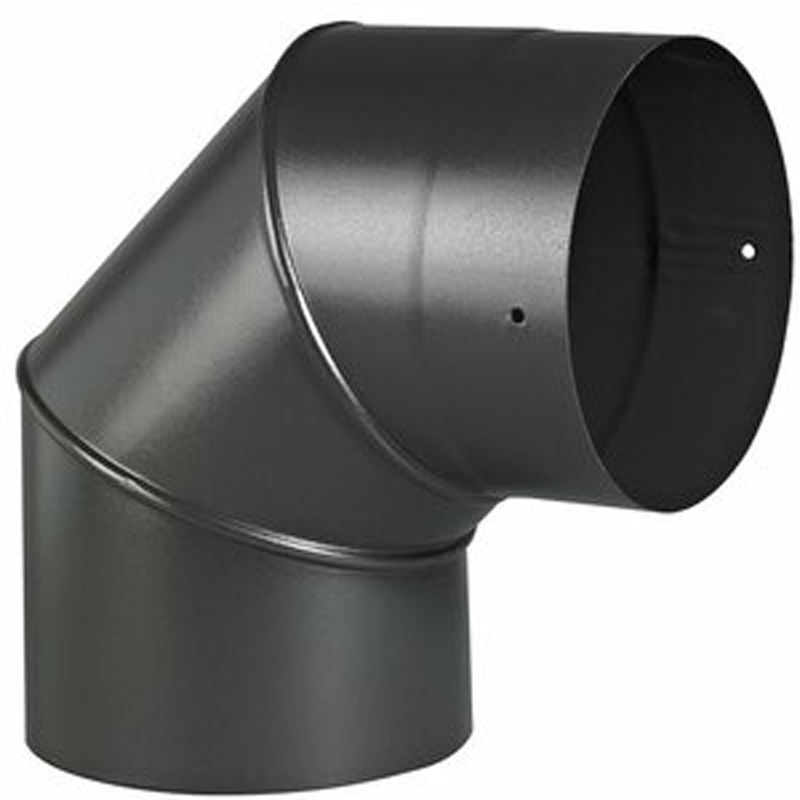 Bocht 90° – Ø125 mm – Enkelwandig geëmailleerd staal