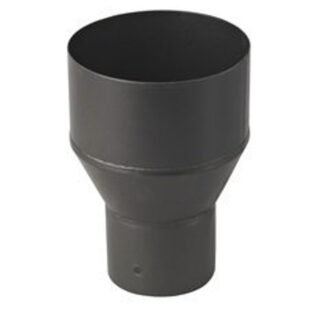 Verloop Ø150F naar Ø100M – Enkelwandig geëmailleerd staal