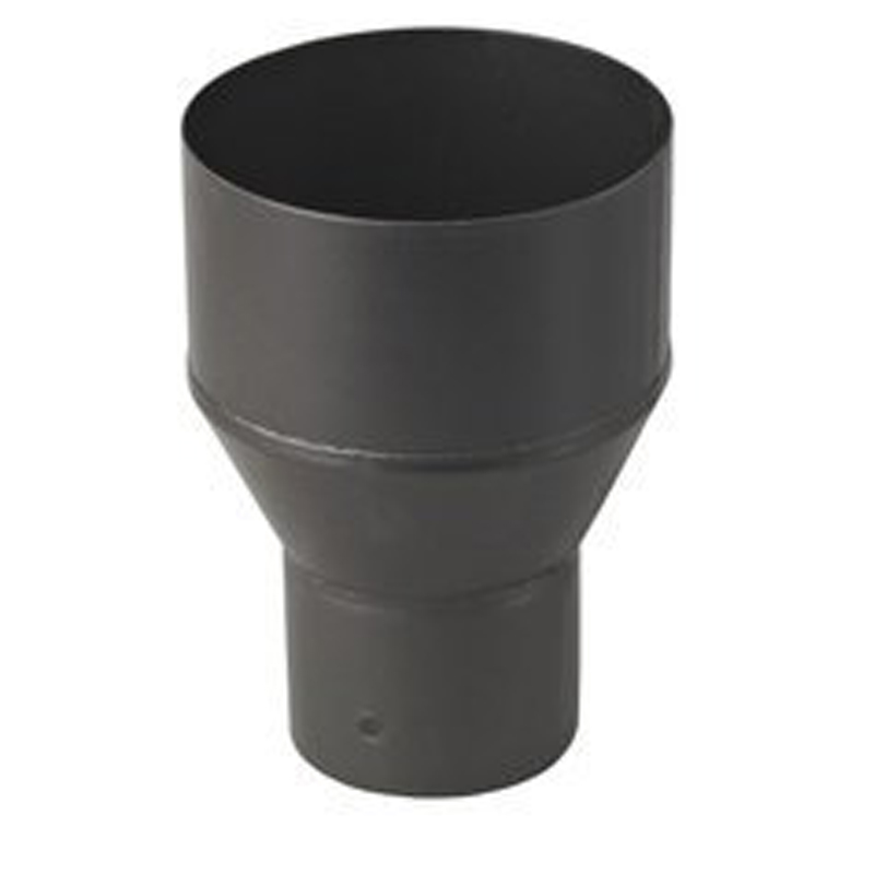 Verloop Ø150F naar Ø100M – Enkelwandig geëmailleerd staal