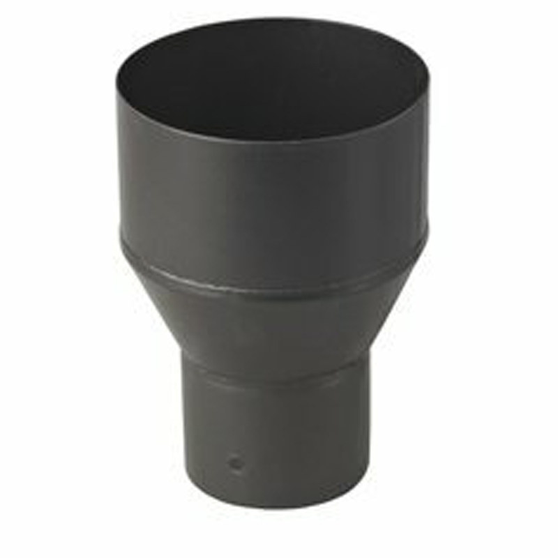 Verloop Ø180F naar Ø80M – Enkelwandig geëmailleerd staal