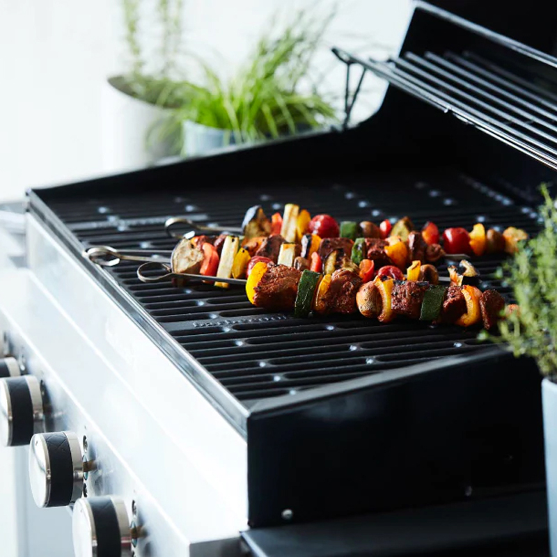 Barbecook set van 10 spiezen uit rvs 33cm - Afbeelding 4