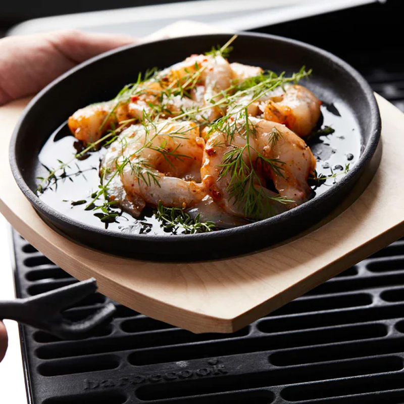 Barbecook gietijzeren grillpan met onderlegger - Afbeelding 3