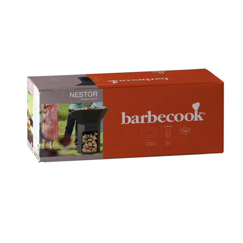 Barbecook Nestor Original houtbarbecue uit staal zwart 92x82x101cm - Afbeelding 7