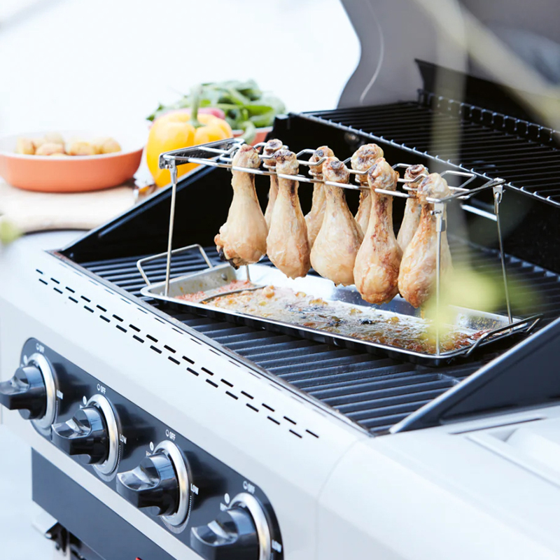 Barbecook rek voor 12 drumsticks uit rvs - Afbeelding 4