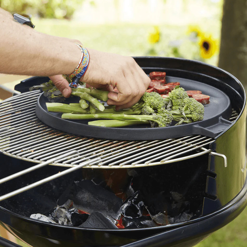 Barbecook houtskoolbarbecue contactplaat uit geëmailleerd gietijzer - Afbeelding 3