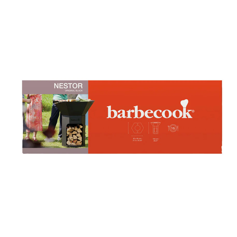 Barbecook Nestor Original houtbarbecue uit staal zwart 92x82x101cm - Afbeelding 8