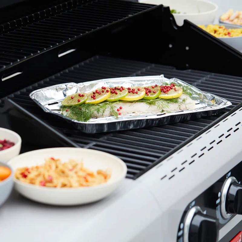 Barbecook set van 5 wegwerp rechthoekige barbecueschalen uit aluminium - Afbeelding 4