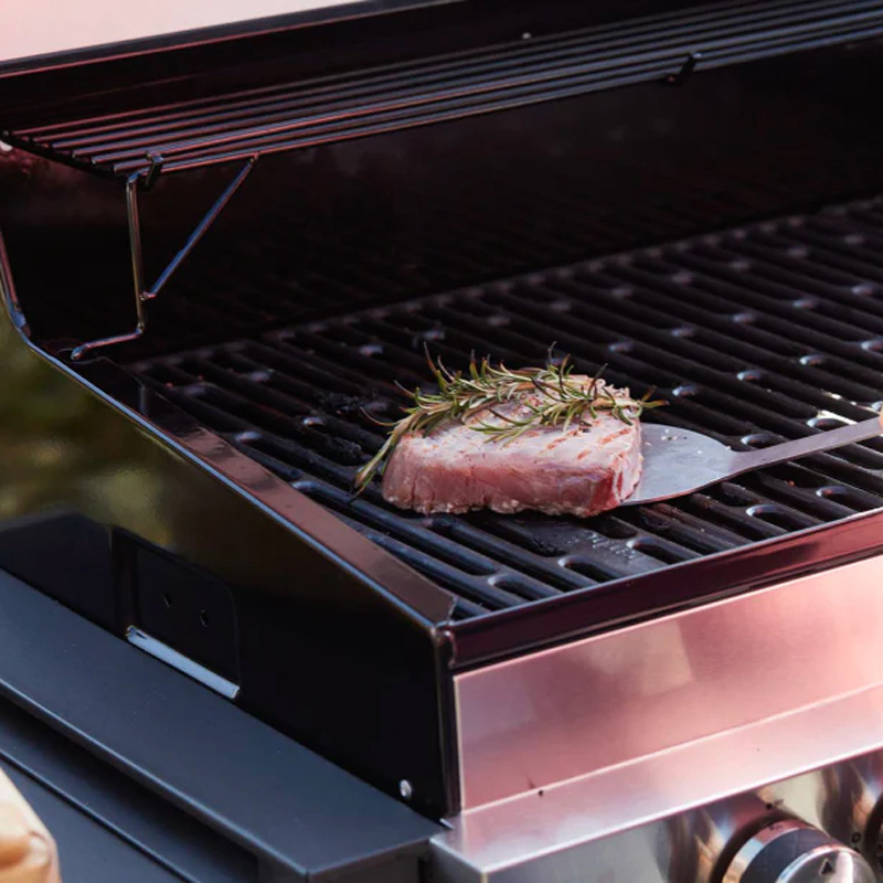 Barbecook set van 2 plancha spatels uit rvs en hout - Afbeelding 6