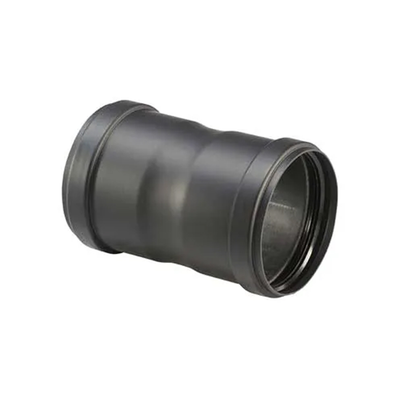 Verloop Ø100 mm – Vrouw-Vrouw – Pelletkachelafvoer – Zwart staal