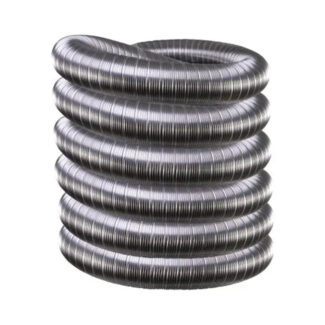 Dubbellaags flexibel rvs 125 mm 12 meter