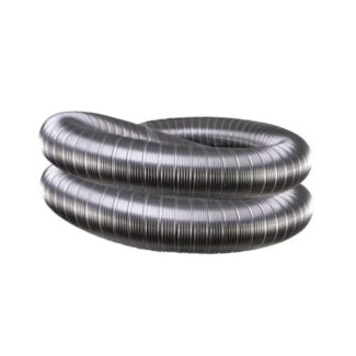 Dubbellaags flexibel rvs 125 mm 4 meter