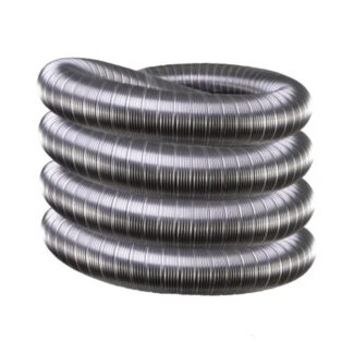 Dubbellaags flexibel rvs 80 mm 8 meter