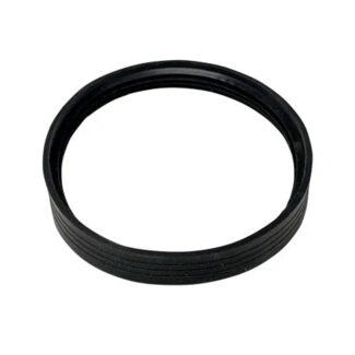 Siliconenring Ø80 mm – Pelletkachelafvoer – Siliconen zwart