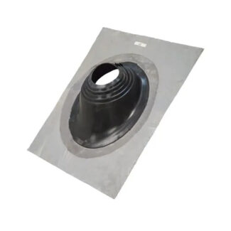Dakplaat lood 0-45° met EPDM mof 200-275 mm zwart