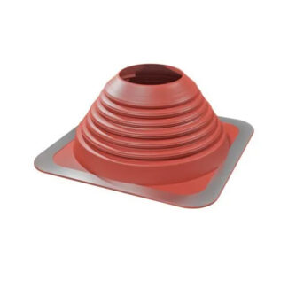Flexibele silicone dakdoorvoer dakhelling 0-45° 95-197 mm rood