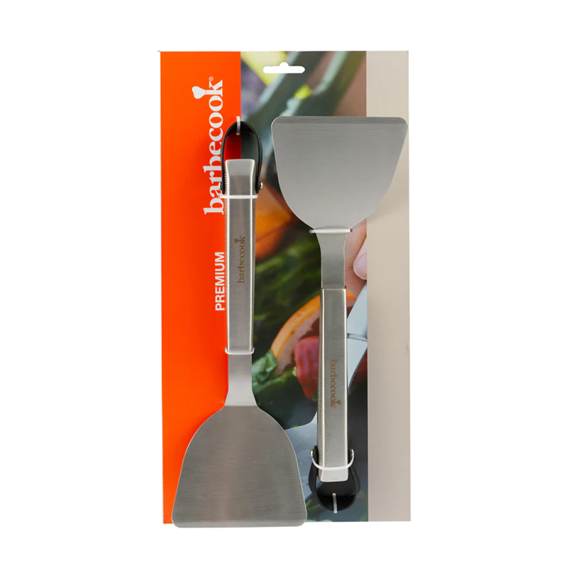 Barbecook Premium set van plancha spatels uit rvs 33cm - Afbeelding 2