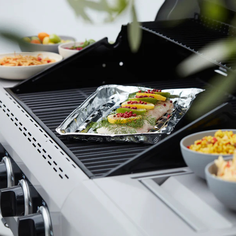 Barbecook set van 5 wegwerp rechthoekige barbecueschalen uit aluminium - Afbeelding 3