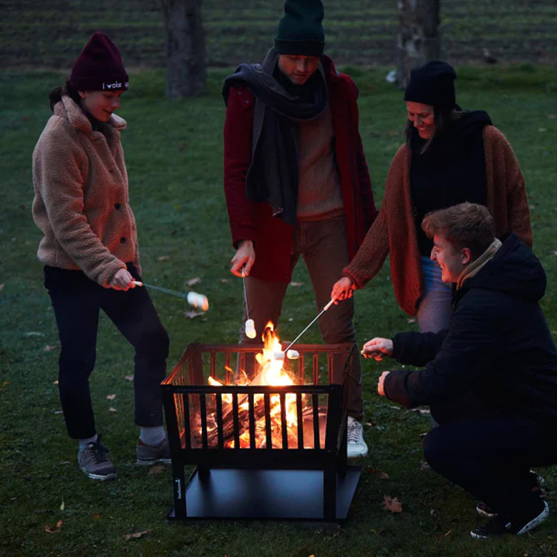 Barbecook Classic Squadra vuurkorf uit gelakt staal 62x62x49cm - Afbeelding 4