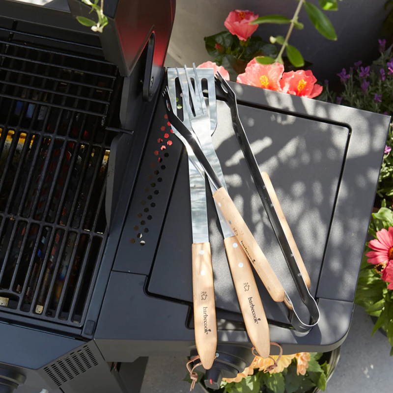 Barbecook vork uit rvs en hout - Afbeelding 6