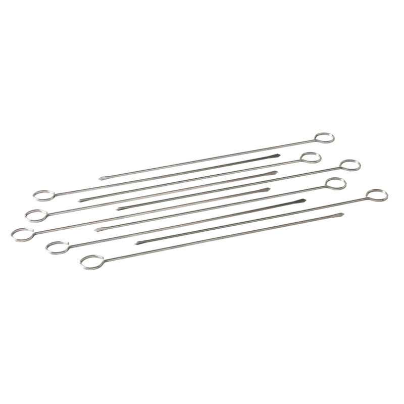Barbecook set van 10 spiezen uit rvs 33cm - Afbeelding 2