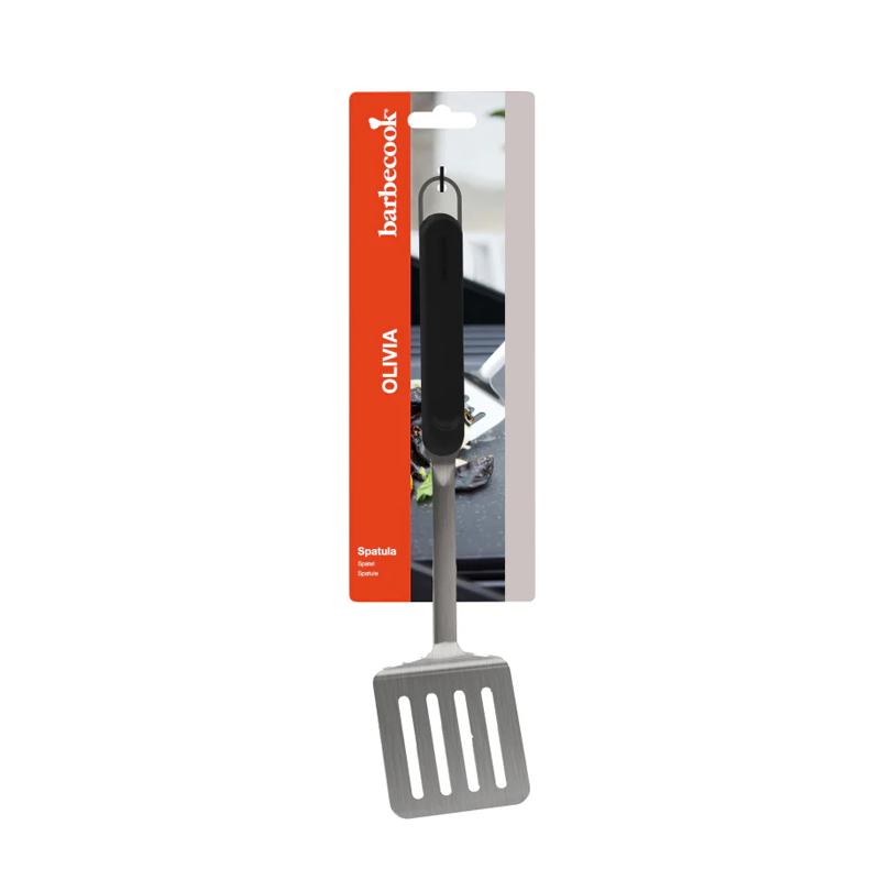 Barbecook Olivia spatel uit rvs zwart
